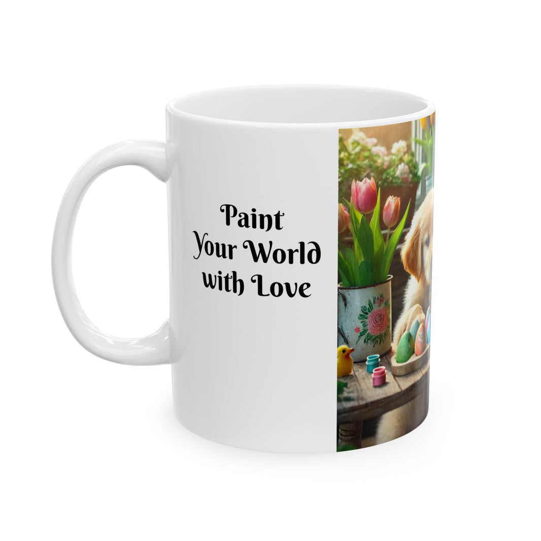 Easter Ceramic Mug - Paint Your World With Love