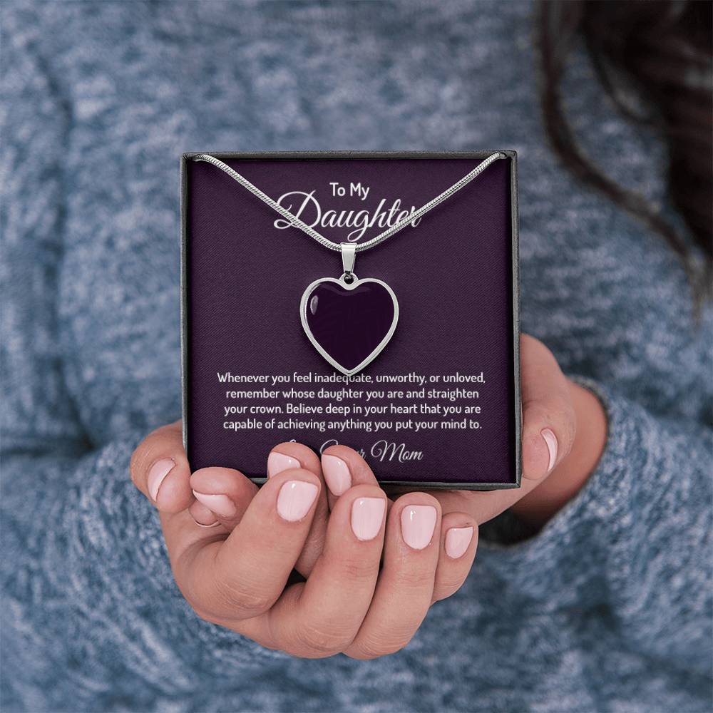 Custom Photo Heart Necklace For My Daughter