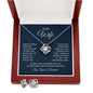 Love Knot Earring & Necklace Set For My Wife