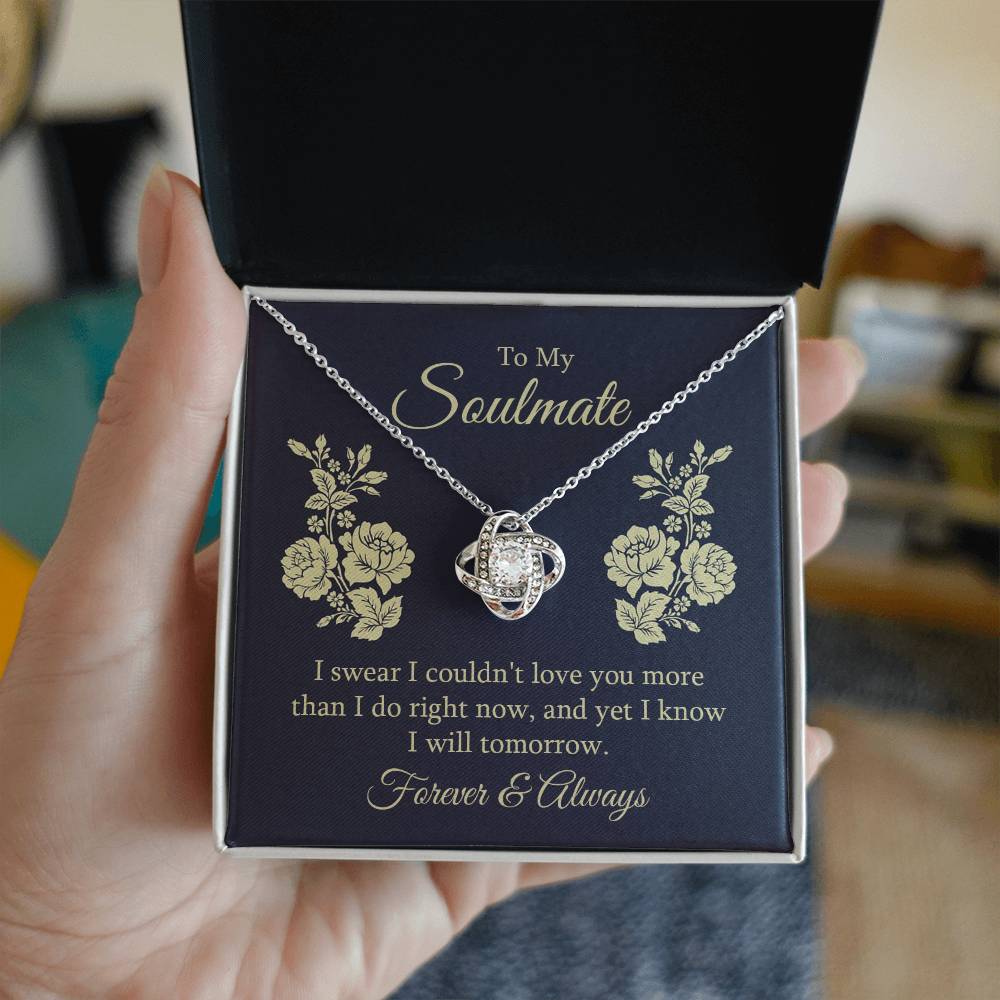 Forever & Always Soulmate Love Knot Necklace