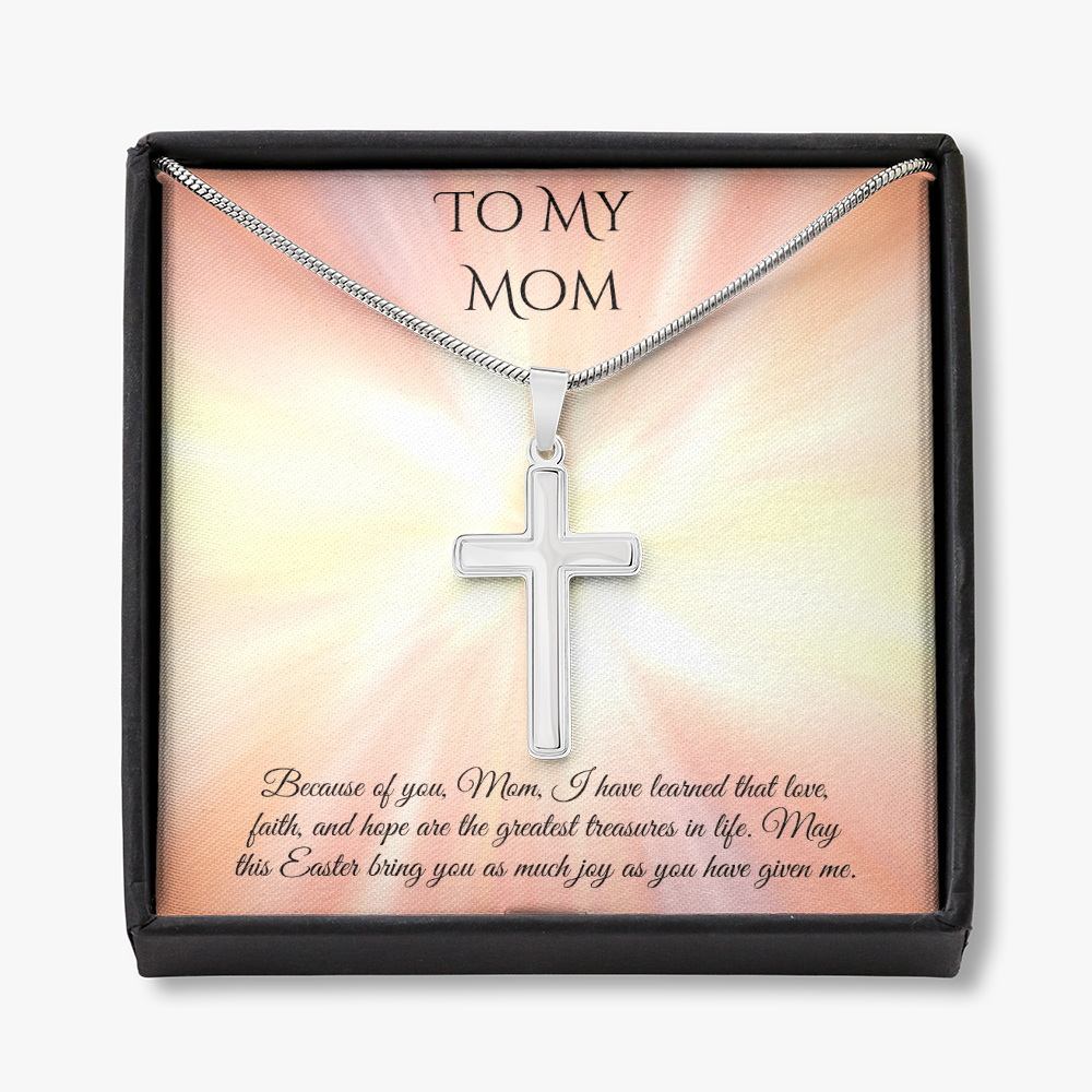 Faith & Love Cross Necklace – A Heartfelt Easter Gift for Mom