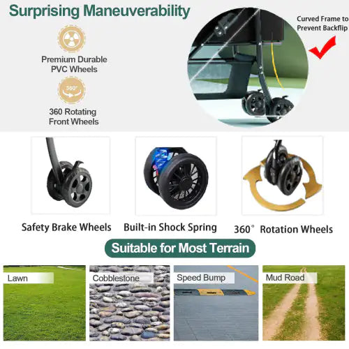 2 In 1 Folding Pet Stroller-The Perfect Travel Stroller for Dogs & Cats!