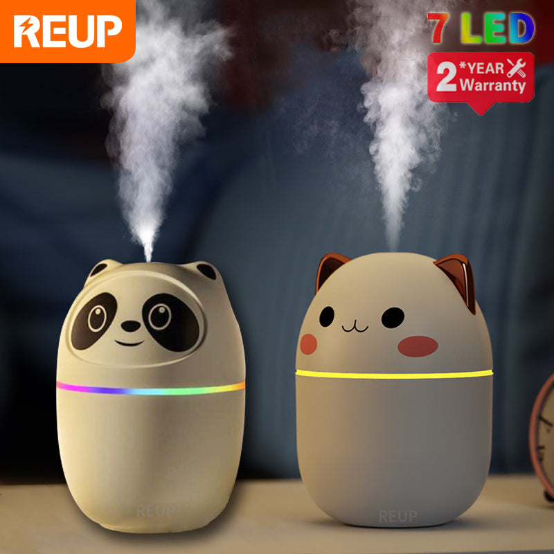 2 Cute Cat Humidifier  white