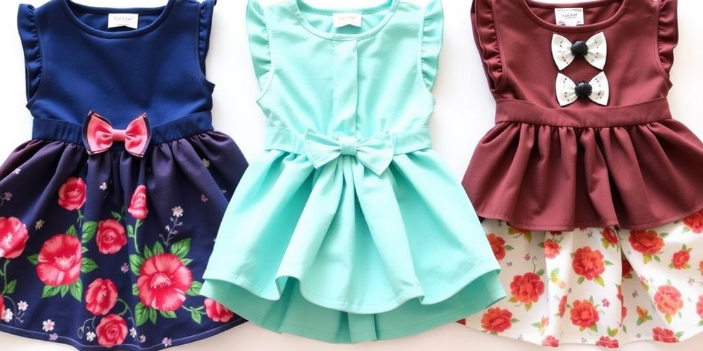 Stylish dog dresses for small dogs in vibrant colors.