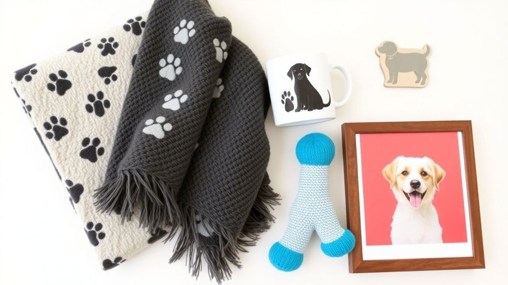 Dog-themed gifts for people who love dogs.