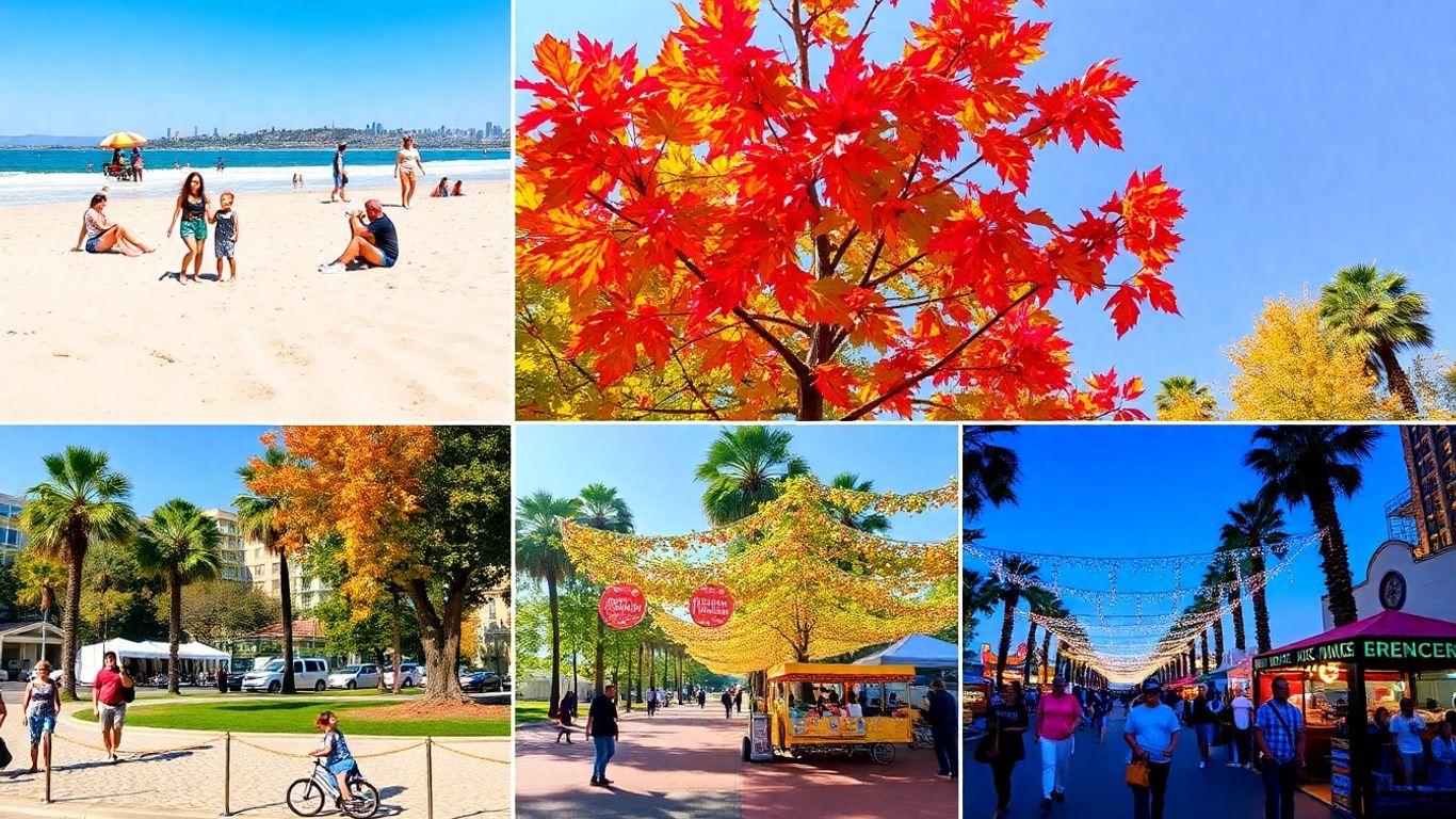 Seasonal activities in Los Angeles, diverse and fun.