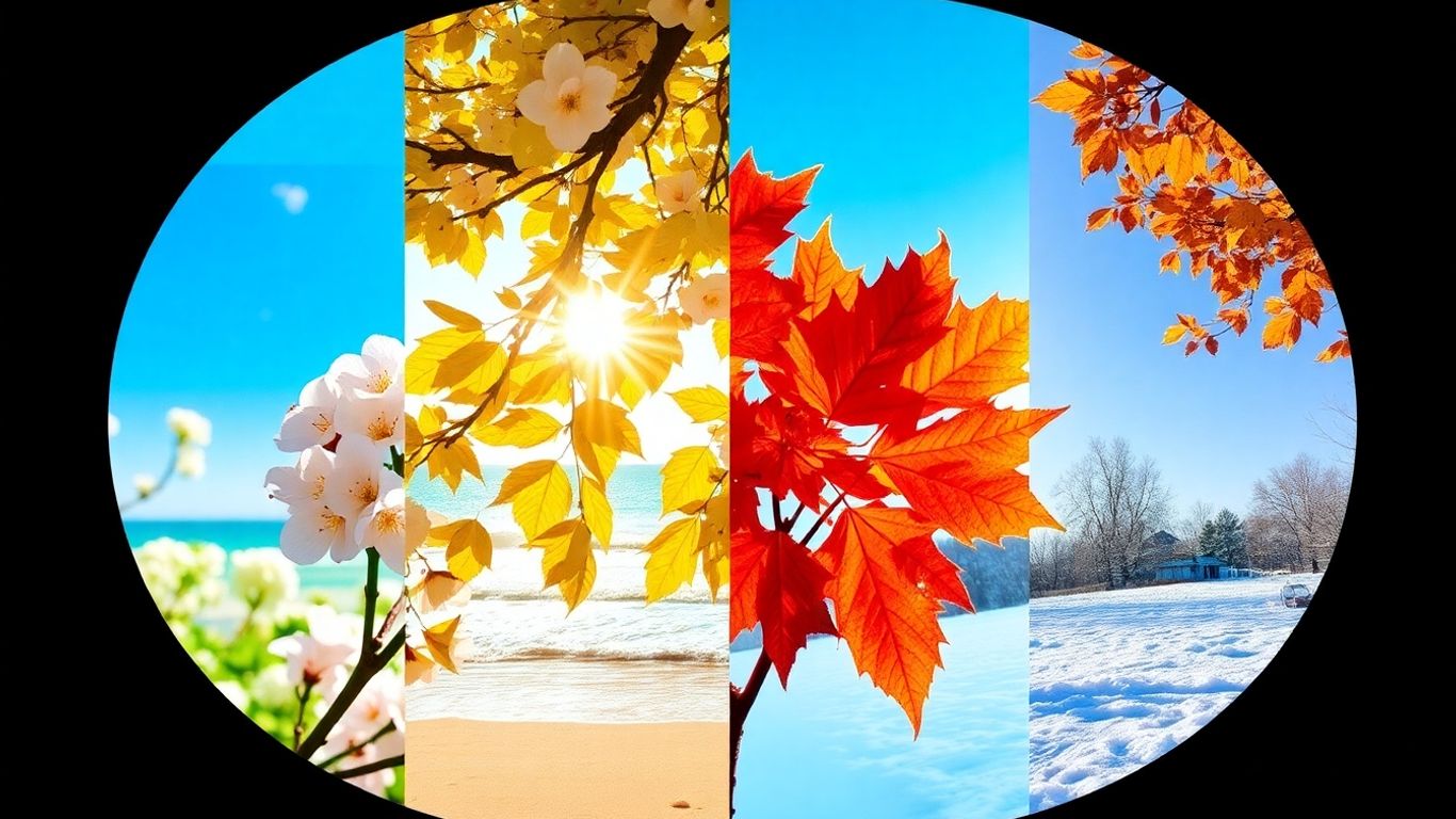 Seasonal health tips collage