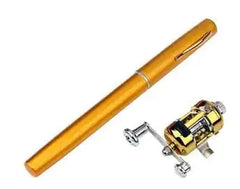 Gold Mini portable pocket fishing rod & reel