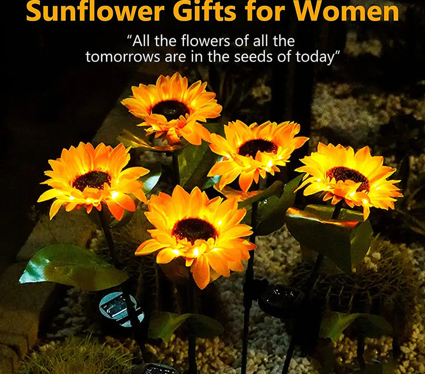 Sunflower Solar Lawn Lights