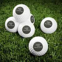 Born to Play Golf – Premium Printed Golf Balls (Set of 6)