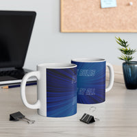 Motivational Power Mug – “Play By My Rules” Blue Ceramic Cup