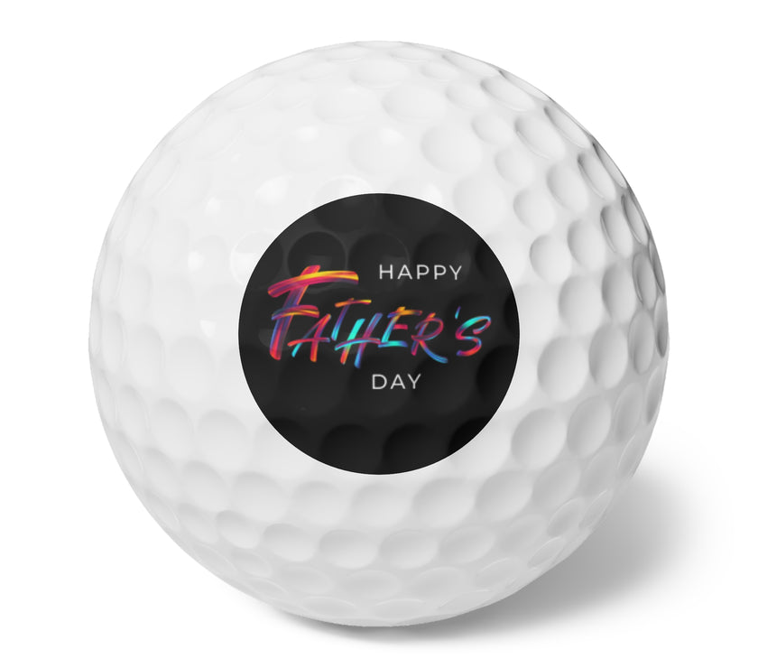 -Say Happy Father’s Day on the Course with Imprinted Golf Balls--6 golf balls