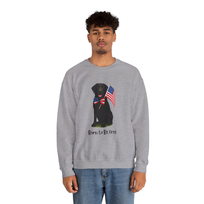 All-American Dog Lover Freedom Crewneck Sweatshirt