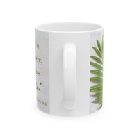 Inspirational Ceramic Coffee Cup- "He is not here: He has Risen"