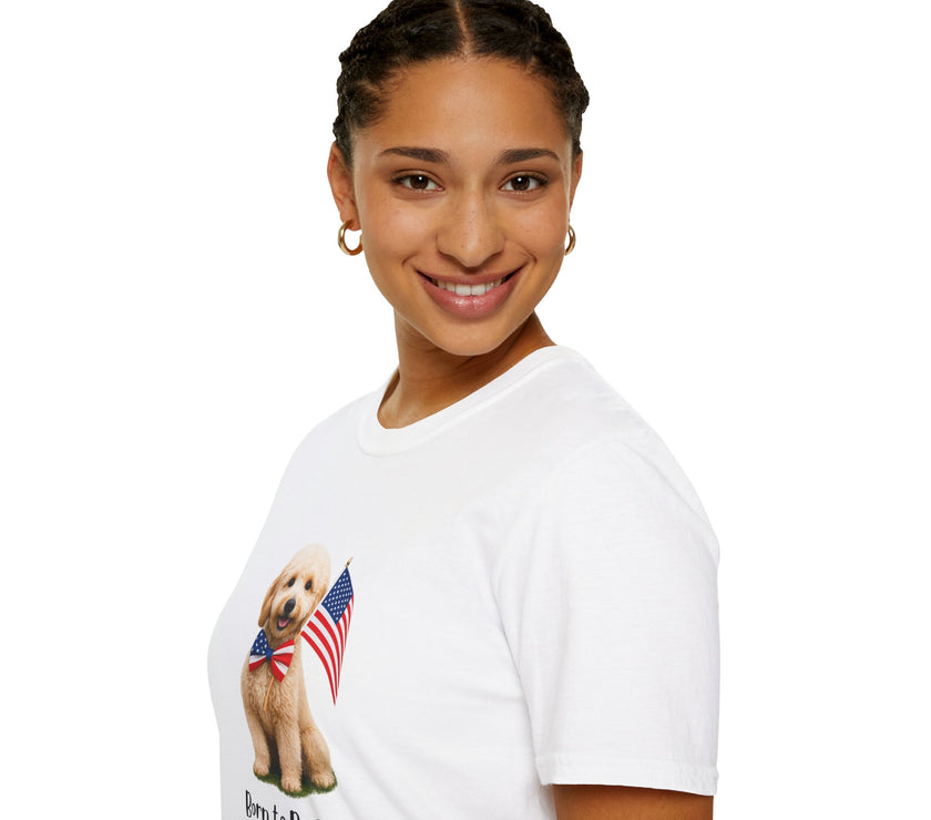 All-American Goldendoodle Lover Freedom Tee Shirt