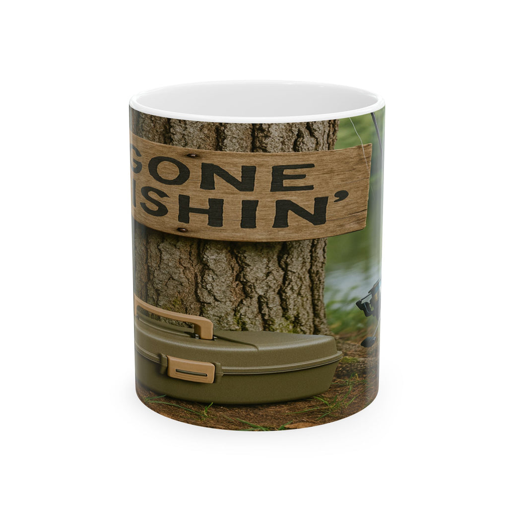 Gone Fishin’ Ceramic Mug for Fishermen
