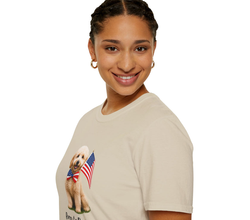 All-American Goldendoodle Lover Freedom Tee Shirt