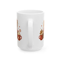 Warm Hugs & Whiskers Christmas Cat Mug