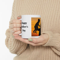 Sunset Silhouette Father’s Day Mug – Dad and Child Special Gift