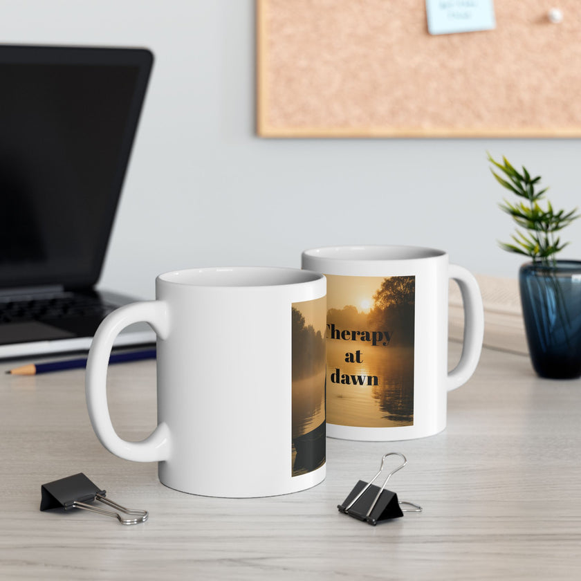 Therapy at Dawn Ceramic Mug – For Peaceful Morning Anglers
Success
