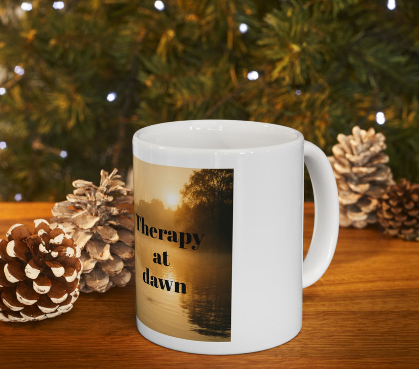 Therapy at Dawn Ceramic Mug – For Peaceful Morning Anglers
Success
