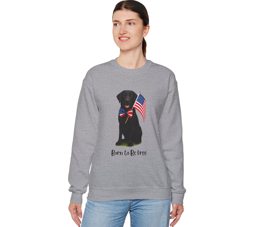 All-American Dog Lover Freedom Crewneck Sweatshirt
