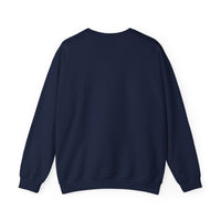 Navy blue sweatshirt on a white background