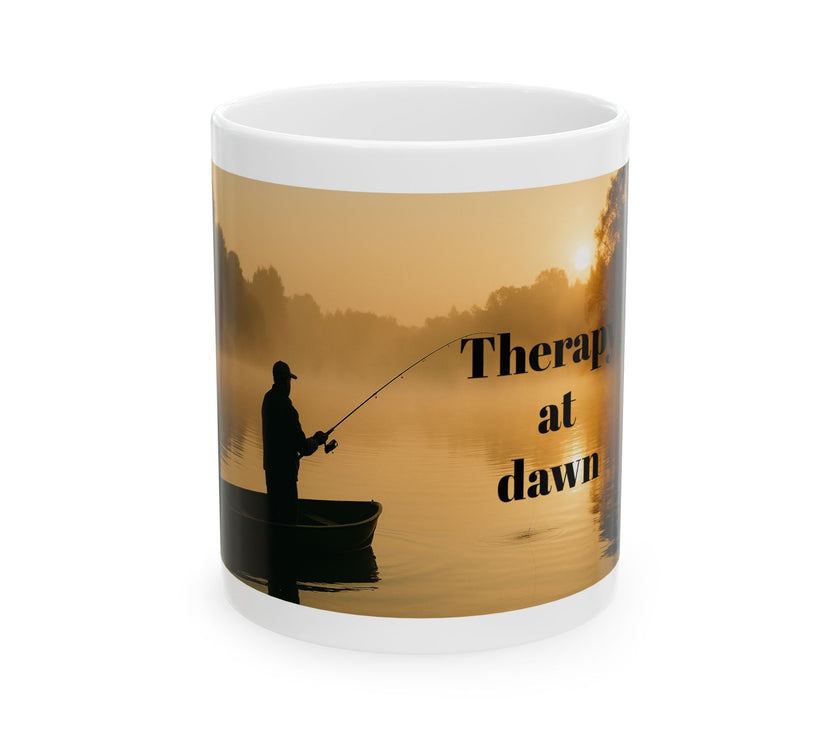 Therapy at Dawn Ceramic Mug – For Peaceful Morning Anglers
Success
