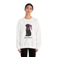 All-American Dog Lover Freedom Crewneck Sweatshirt