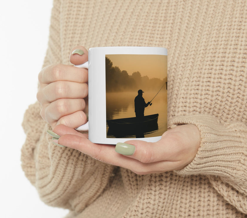 Therapy at Dawn Ceramic Mug – For Peaceful Morning Anglers
Success
