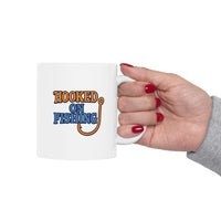 Angler’s Coffee Mug – Hooked on Fishing Design for Outdoors Enthusiasts