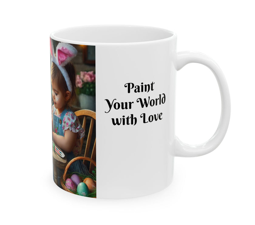 Easter Ceramic Mug - Paint Your World With Love