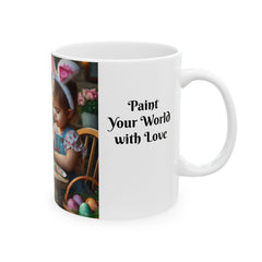 Easter Ceramic Mug - Paint Your World With Love