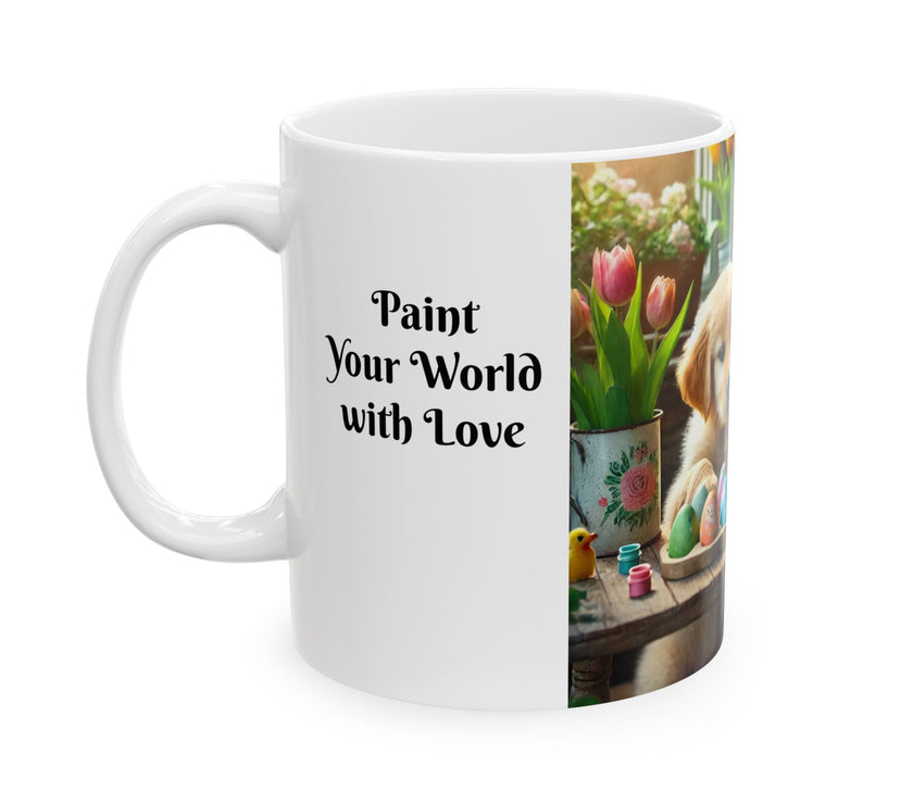 Easter Ceramic Mug - Paint Your World With Love