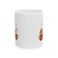 Warm Hugs & Whiskers Christmas Cat Mug