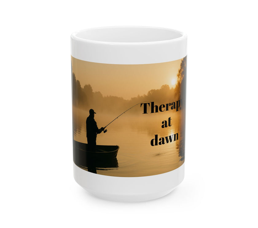 Therapy at Dawn Ceramic Mug – For Peaceful Morning Anglers
Success
