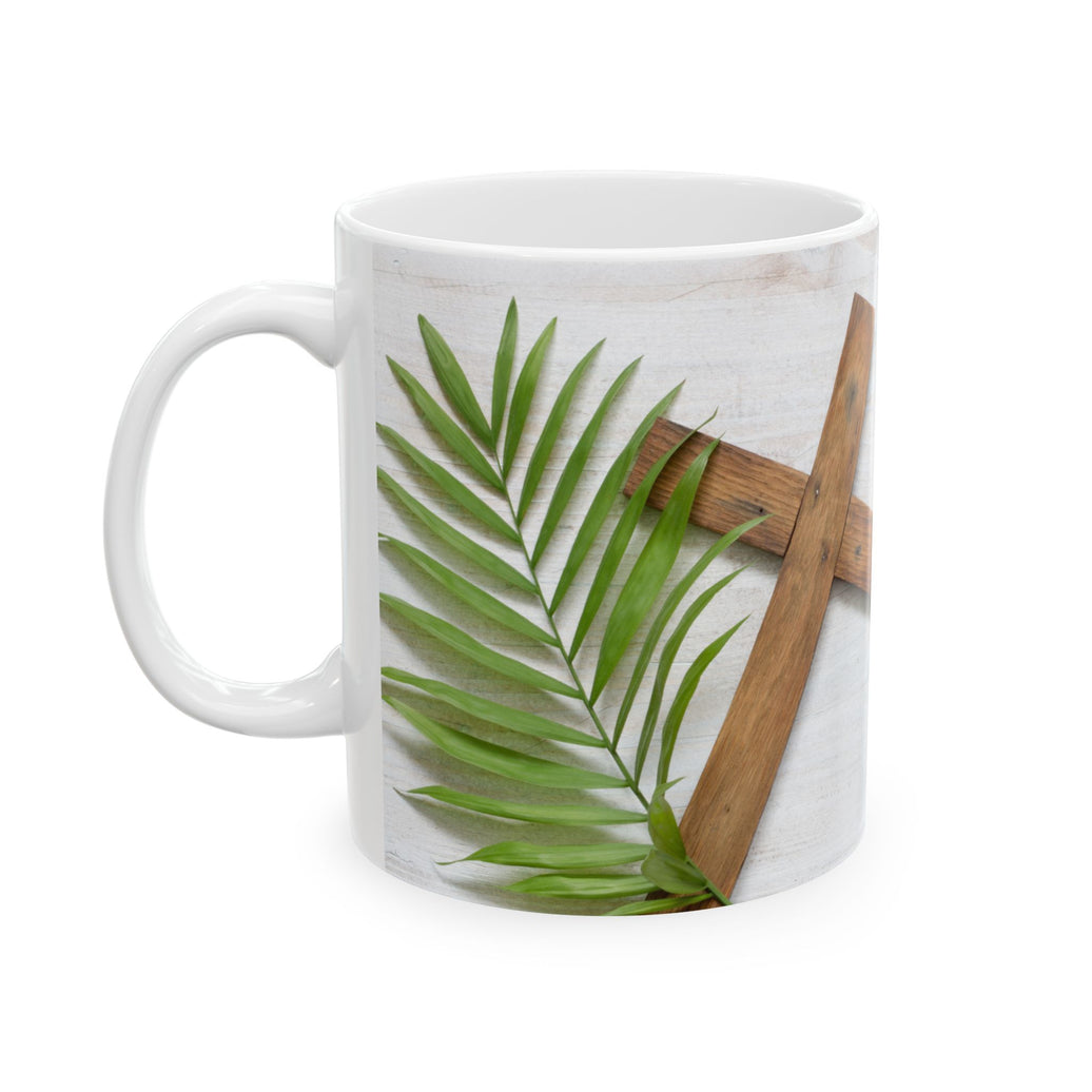 Inspirational Ceramic Coffee Cup- "He is not here: He has Risen"