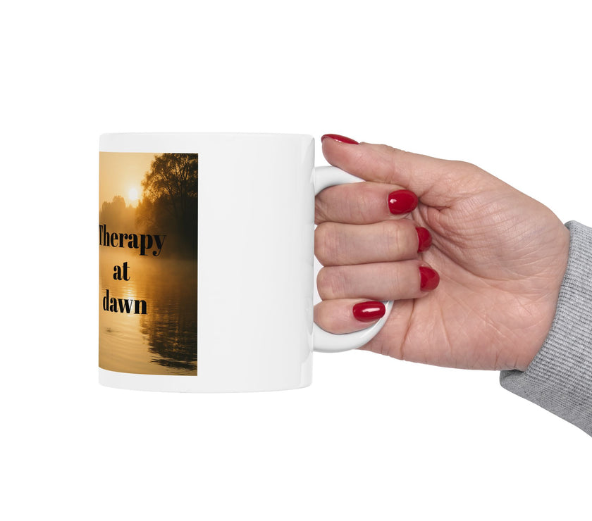 Therapy at Dawn Ceramic Mug – For Peaceful Morning Anglers
Success
