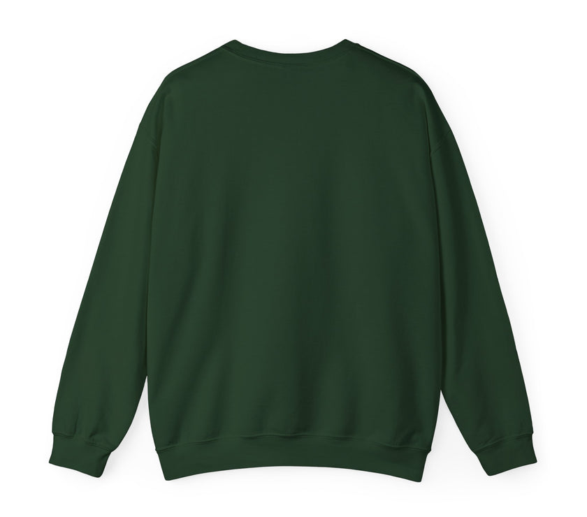 Green sweatshirt on a white background