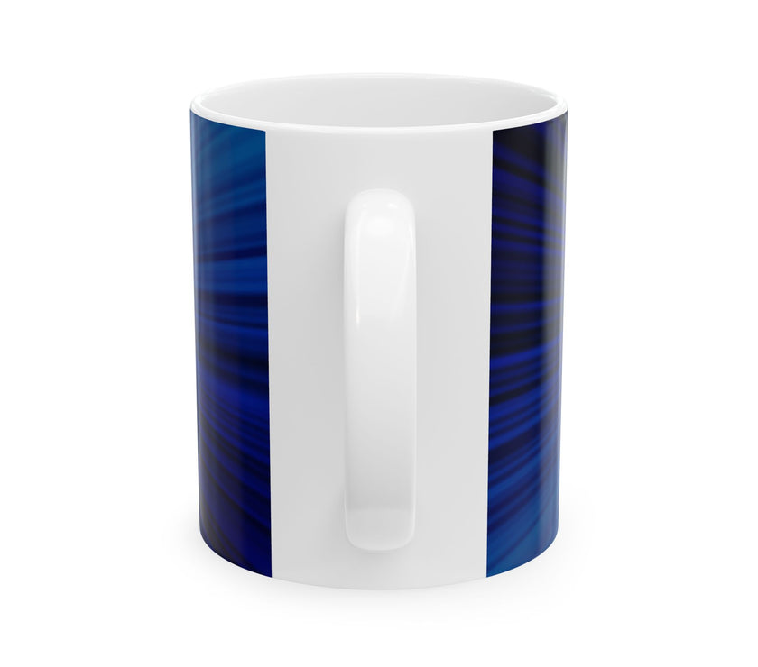 Motivational Power Mug – “Play By My Rules” Blue Ceramic Cup