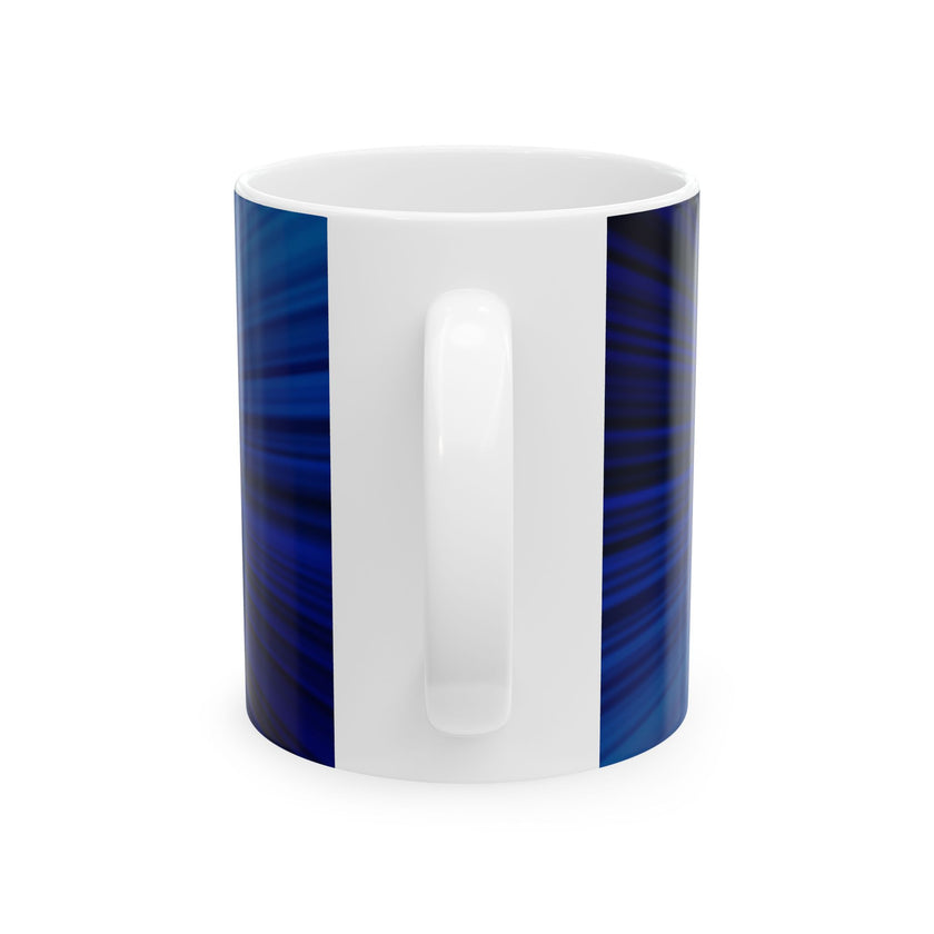 Motivational Power Mug – “Play By My Rules” Blue Ceramic Cup