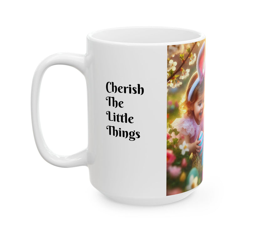 Easter Ceramic Mug: Cherish The Little Things