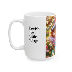 Easter Ceramic Mug: Cherish The Little Things