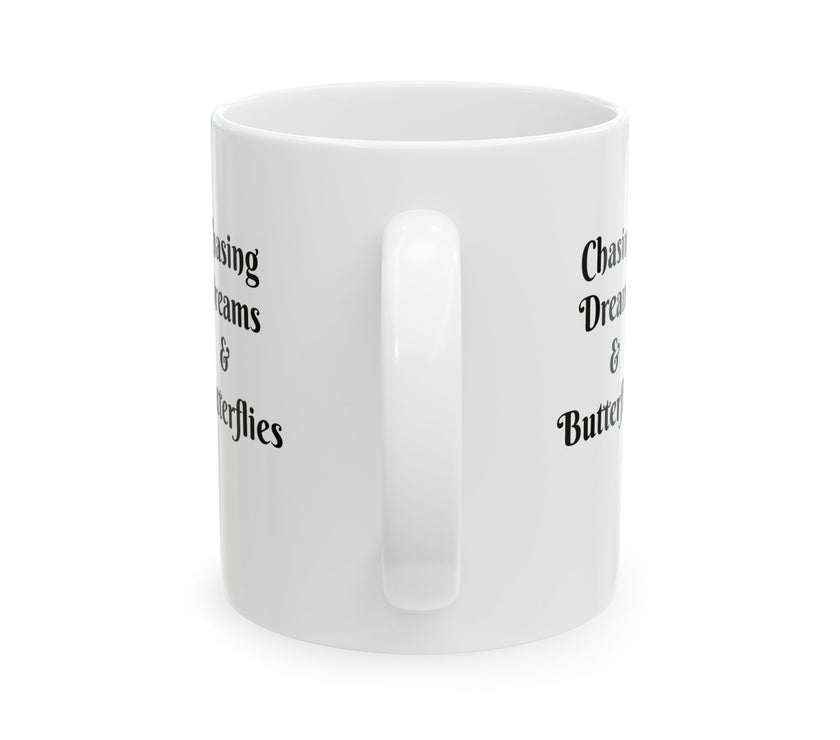 Easter Ceramic Mug - Chasing Dreams & Butterflies