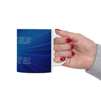 Motivational Power Mug – “Play By My Rules” Blue Ceramic Cup