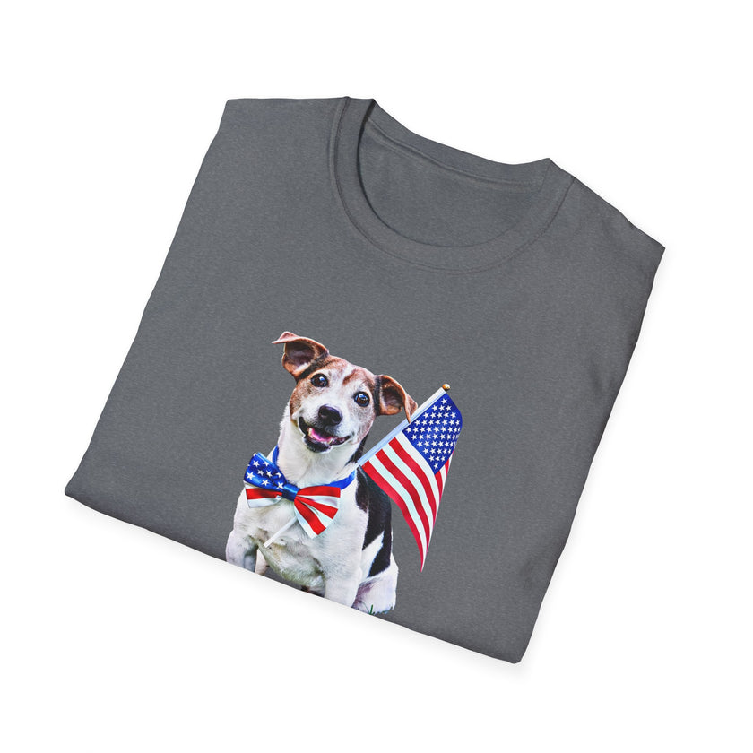 All-American Dog Lover Freedom Tee Shirt