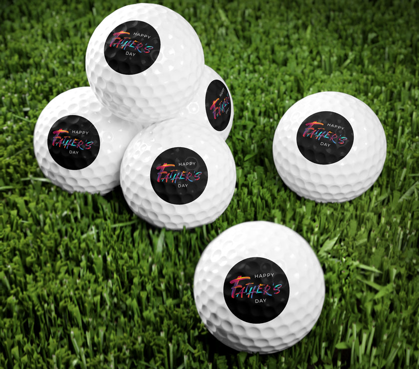 -Say Happy Father’s Day on the Course with Imprinted Golf Balls--6 golf balls