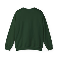 Green sweatshirt back a white background 