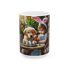 Easter Ceramic Mug - Paint Your World With Love