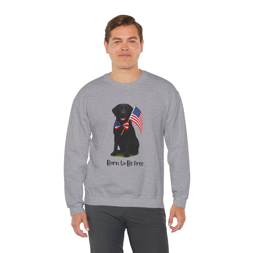All-American Dog Lover Freedom Crewneck Sweatshirt